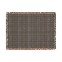 Plaid Woven Blanket - Cozy Blue Tartan Throw for Home Decor, Winter Gift, Sofa Accent - Christmas, Holiday, Housewarming Present, Bedding