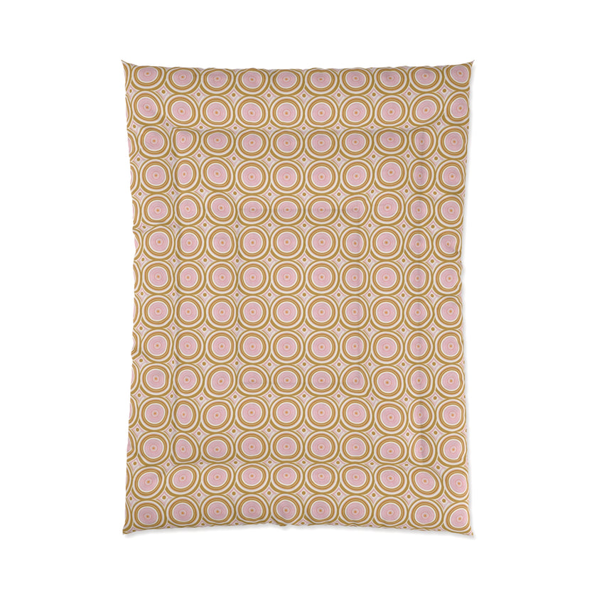 Boho Chic Comforter | Vibrant Geometric Bedspread, Cozy Bedding for Home Decor, Great for Gifts, Dorm Room, Summer Vibes, Festivals