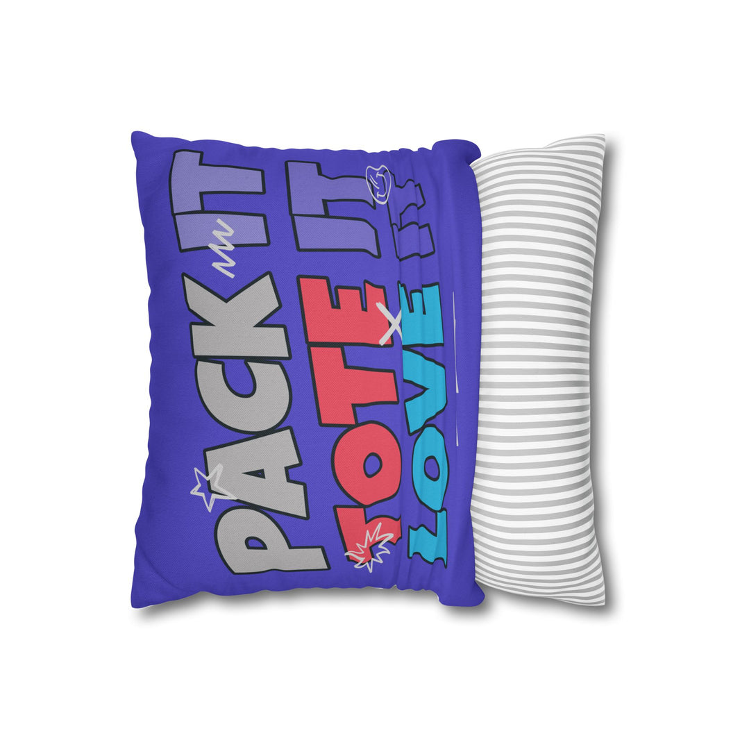 Pack It,Tote It,Love It Square Pillowcase