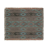 Ikat Pattern Woven Blanket for Cozy Vibes | Home Decor Gift, Tribal Throw, Bohemian Blanket, Picnic Blanket, Stylish Warmth