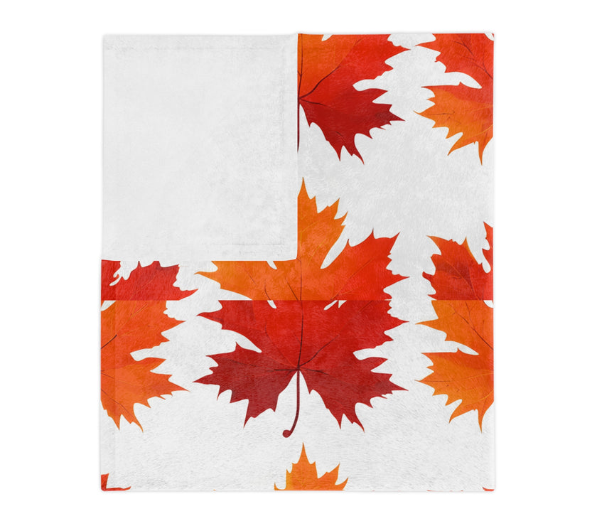 Maple Leaf  Velveteen Microfiber Blanket