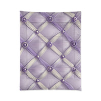Elegant Lavender Comforter Set, Cozy Bedroom Decor, Stylish Bedding, Wedding Gift, Home Sweet Home, Light Purple Bedspread