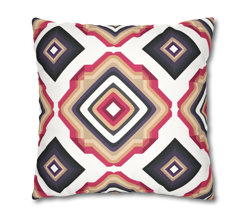 Colorful  Faux Suede Square Pillowcase