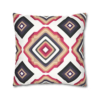 Colorful  Faux Suede Square Pillowcase