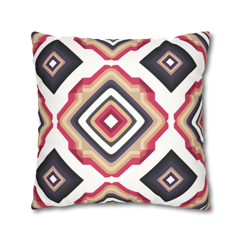 Colorful  Faux Suede Square Pillowcase