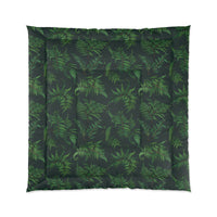 Tropical Leaf Comforter, Cozy Bedspread for Plant Lovers, Nature-Themed Bedding, Summer Decor, Greenery Home Accents, Gift Idea for New Home