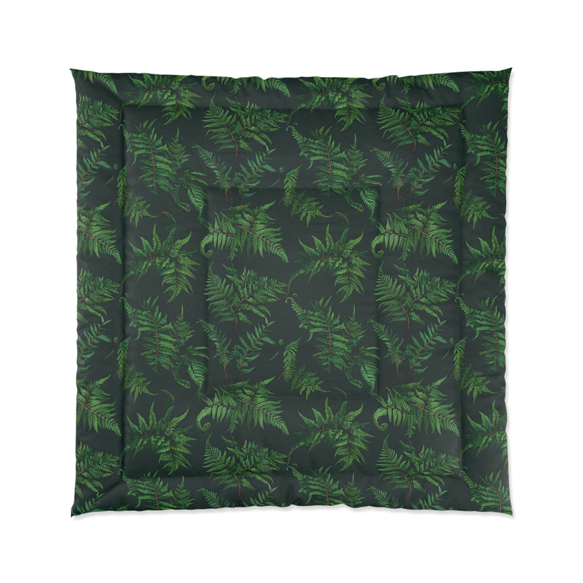 Tropical Leaf Comforter, Cozy Bedspread for Plant Lovers, Nature-Themed Bedding, Summer Decor, Greenery Home Accents, Gift Idea for New Home