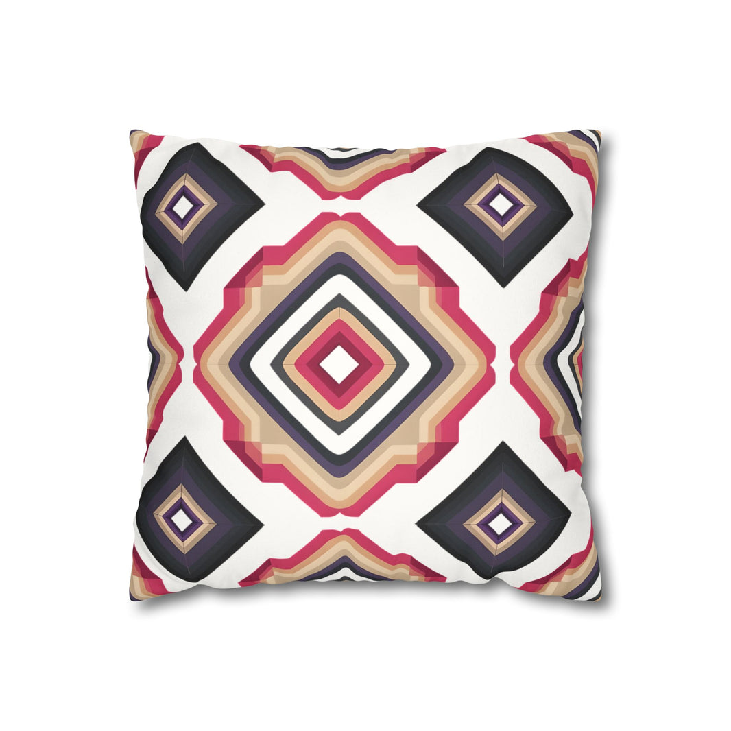 Colorful  Faux Suede Square Pillowcase