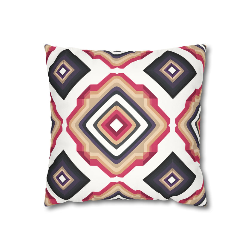 Colorful  Faux Suede Square Pillowcase