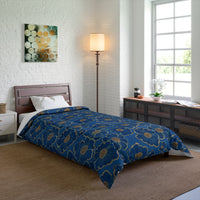 Elegant Floral Comforter - Cozy Home Décor, Boho Bedding, Spring Décor, Gift for Her, Flower Print Comforter