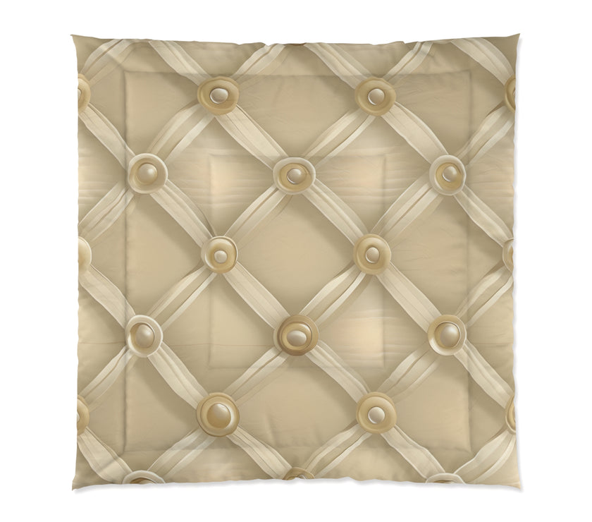 Luxurious Beige Comforter - Cozy Bedding, Elegant Home Decor, Soft & Warm Blanket for Bedrooms, Perfect Gift for Weddings, Housewarming,