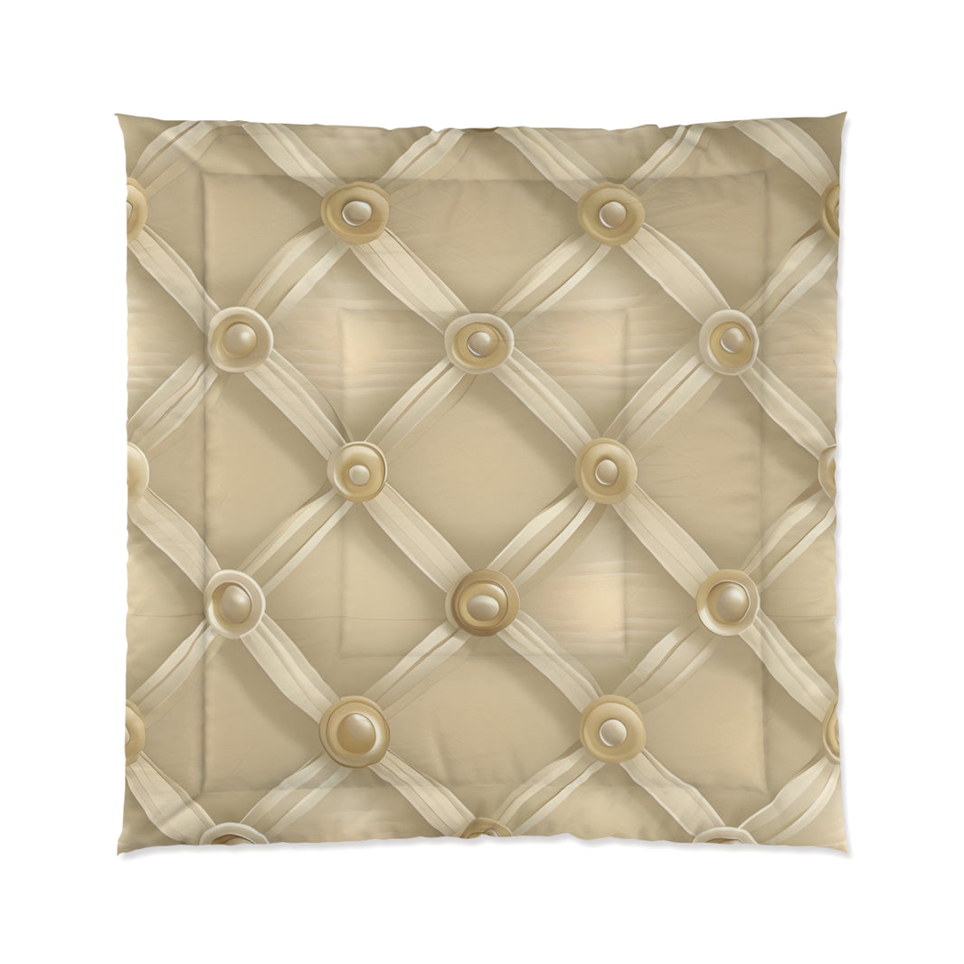 Luxurious Beige Comforter - Cozy Bedding, Elegant Home Decor, Soft & Warm Blanket for Bedrooms, Perfect Gift for Weddings, Housewarming,