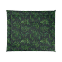 Tropical Leaf Comforter, Cozy Bedspread for Plant Lovers, Nature-Themed Bedding, Summer Decor, Greenery Home Accents, Gift Idea for New Home