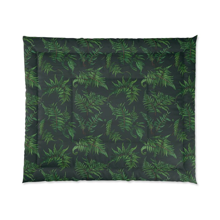 Tropical Leaf Comforter, Cozy Bedspread for Plant Lovers, Nature-Themed Bedding, Summer Decor, Greenery Home Accents, Gift Idea for New Home