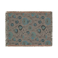 Cozy Floral Woven Blanket - Warm Throws for Home Decor, Gifts for Her, Couch Blanket, Bedspread, Blankets for All Occasions