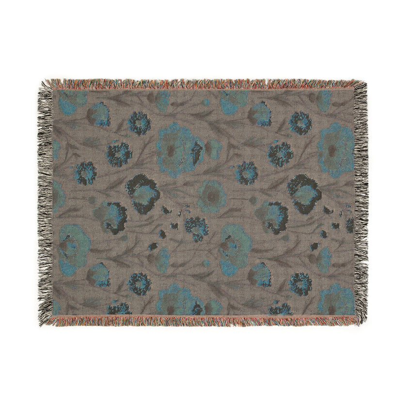 Cozy Floral Woven Blanket - Warm Throws for Home Decor, Gifts for Her, Couch Blanket, Bedspread, Blankets for All Occasions