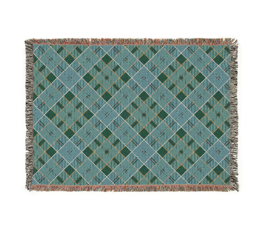 Cozy Woven Blanket, Boho Throw, Home Decor, Farmhouse Accent, Perfect for Housewarming, Modern Living Room