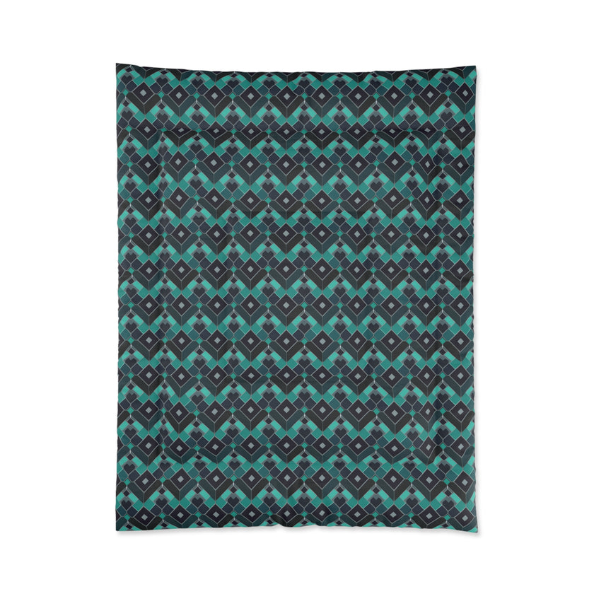 Geometric Pattern Comforter - Cozy Bedding for Home Decor, Modern Bedroom, Gift for New Homeowners, Stylish Room Makeover, Perfect for Bed