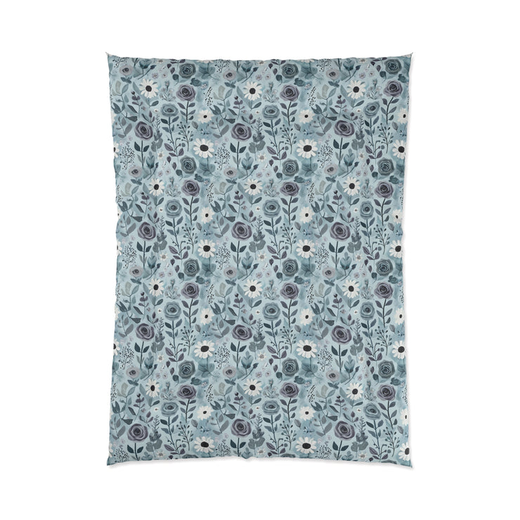 Floral Pattern Comforter - Cozy Bedroom Decor, Soft Floral Bedding, Home Accents, Gift for Her, Spring and Summer Home