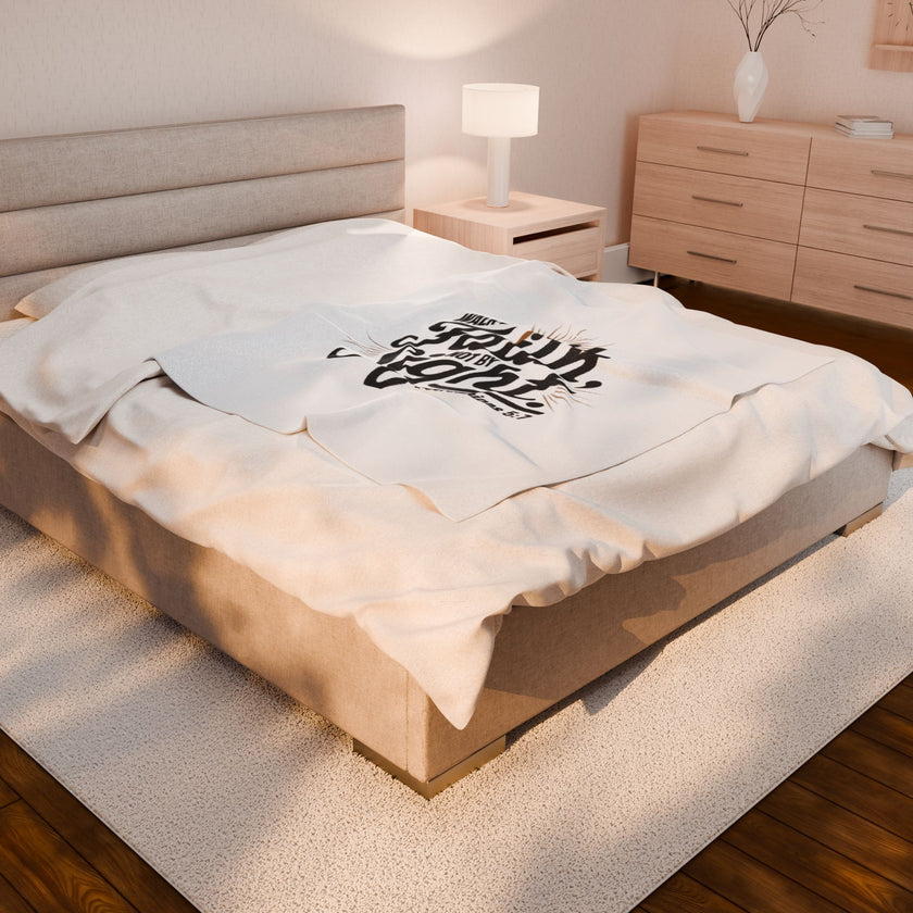 Walk By Faith Plush Blanket
