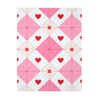 Romantic Heart Velveteen Microfiber Blanket (Two-sided print)