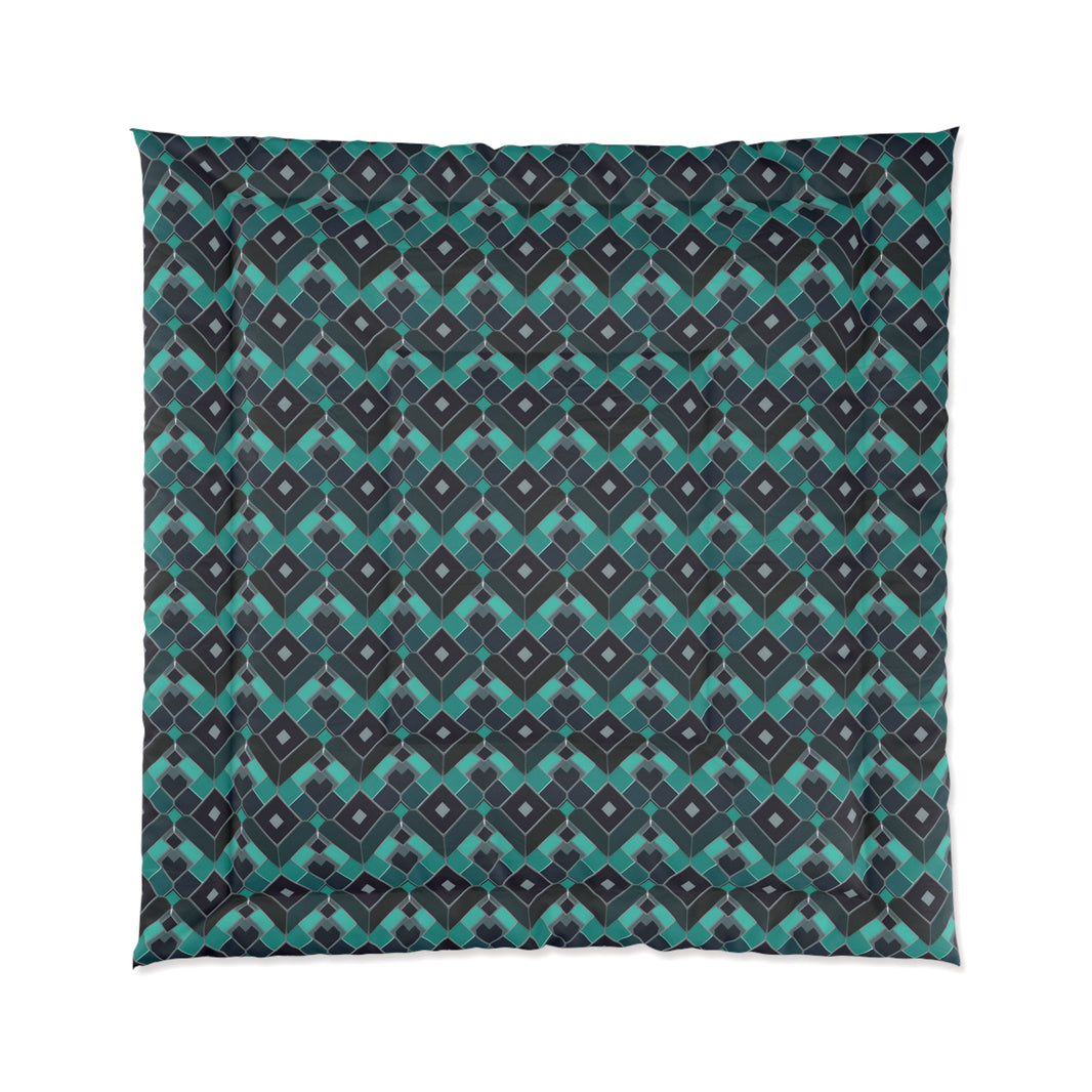 Geometric Pattern Comforter - Cozy Bedding for Home Decor, Modern Bedroom, Gift for New Homeowners, Stylish Room Makeover, Perfect for Bed
