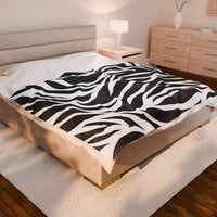 Zebra lines Velveteen Plush Blanket