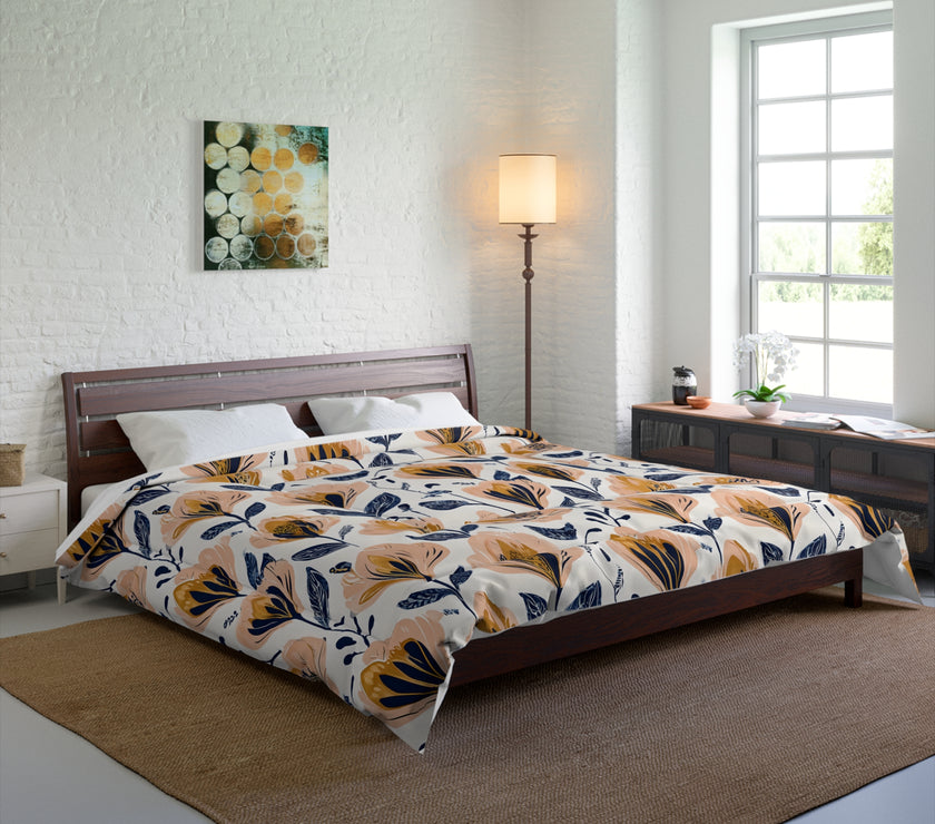 Floral Comforter Blanket, Cozy Bedding for Home Decor, Spring Vibes, Perfect Gift for Housewarming, Summer Bedspread