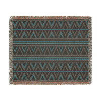 Geometric Woven Blanket, Cozy Home Decor, Gift for Her, Boho Style Throw, Camping Blanket, Warm Decorative Throw