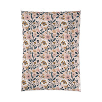 Floral Pattern Comforter, Cozy Bedding, Boho Home Decor, Gift for Her, Spring Bedroom Makeover, Warm Soft Blanket