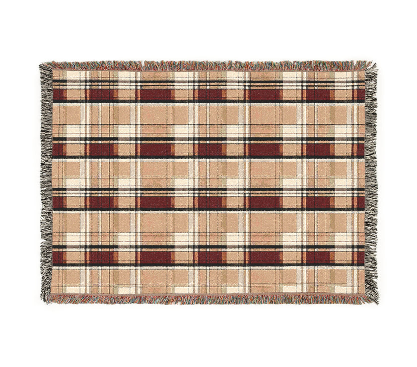 Cozy Plaid Woven Blanket | Perfect for Home Decor, Gifts, Picnics, & Winter Nights - Stylish Throw for Comfort