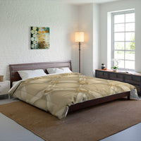 Luxurious Beige Comforter - Cozy Bedding, Elegant Home Decor, Soft & Warm Blanket for Bedrooms, Perfect Gift for Weddings, Housewarming,