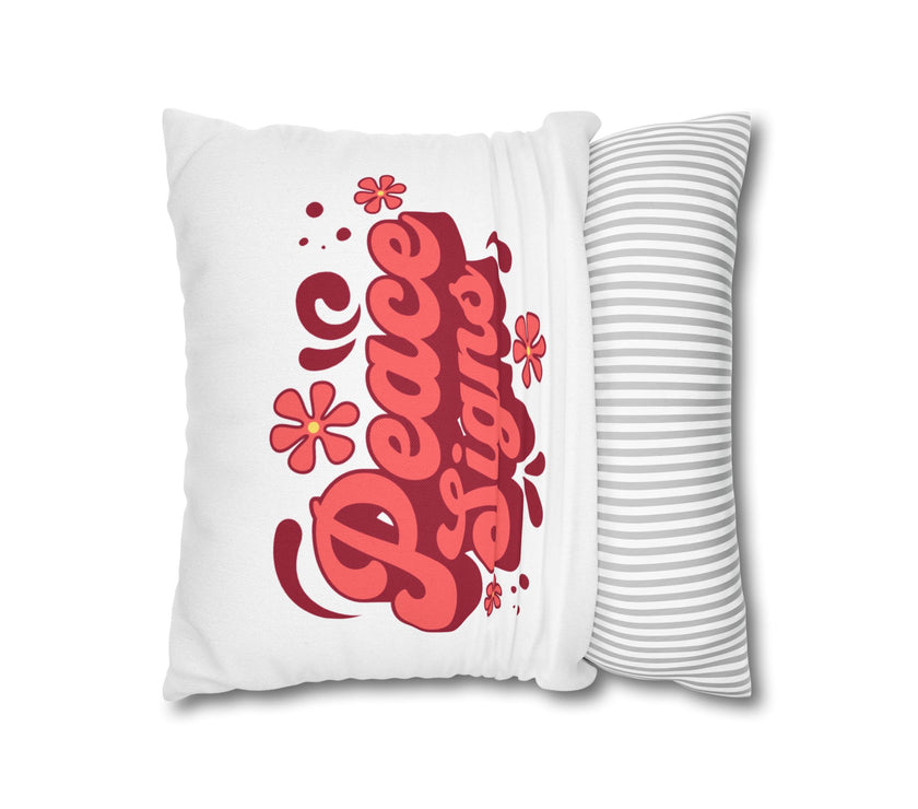 Peace Signs Square Pillowcase