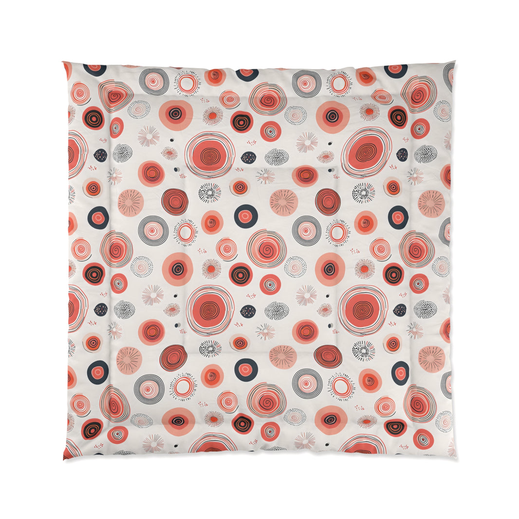 Boho Floral Comforter - Cozy Bedding for Chill Vibes, Modern Home Decor, Gift for Her, College Dorm Essential, Seasonal Comfort