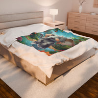 Elephant Velveteen Plush Blanket