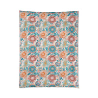 Floral Comforter, Cozy Bedroom Decor, Boho Bedding, Gift for Her, Spring Home Decor, Flower Pattern Comforter