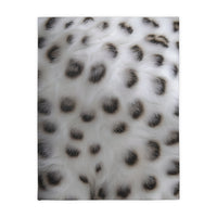 Black and White Animal Print Velveteen Microfiber Blanket (Two-sided print)