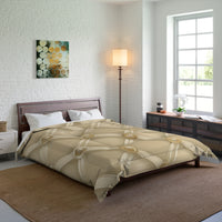 Luxurious Beige Comforter - Cozy Bedding, Elegant Home Decor, Soft & Warm Blanket for Bedrooms, Perfect Gift for Weddings, Housewarming,