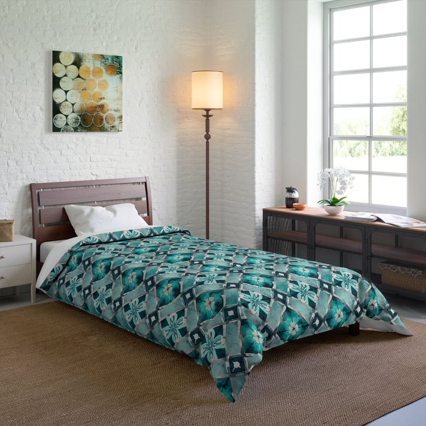 Bohemian Comforter, Stylish Bedspread for Cozy Bedrooms, Floral Patterned Bedding for Home Decor, Perfect for Gifting