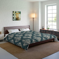 Tropical Leaf Comforter Set, Boho Bedding, Nature-Inspired Decor, Modern Bedroom Essentials, Gift for Nature Lovers, Tropical Vibe Home