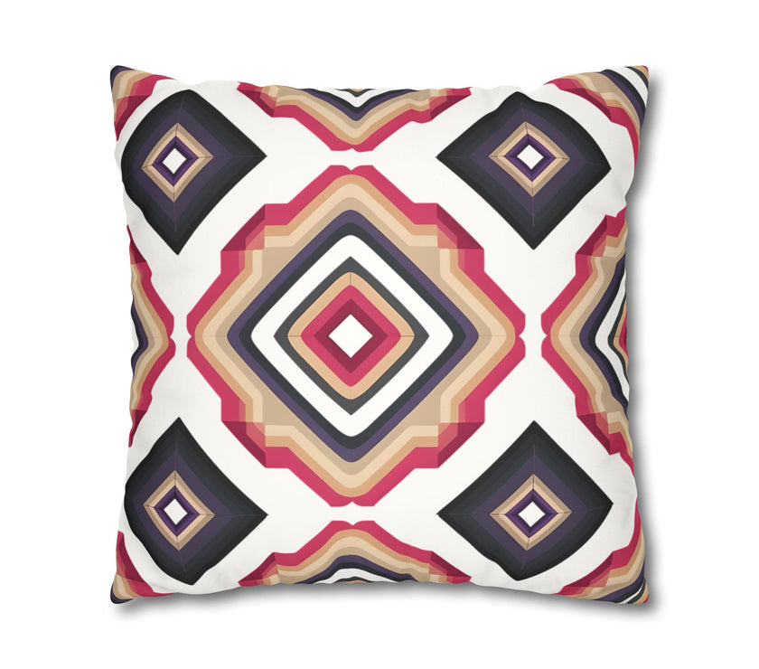 Colorful  Faux Suede Square Pillowcase