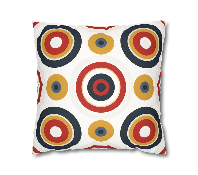 Colorful Faux Suede Square Pillowcase