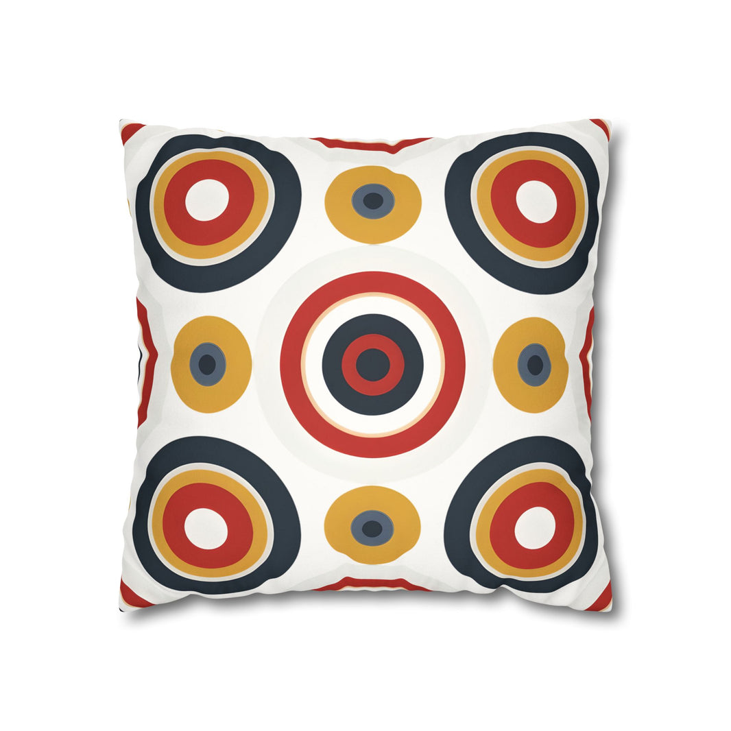 Colorful Faux Suede Square Pillowcase