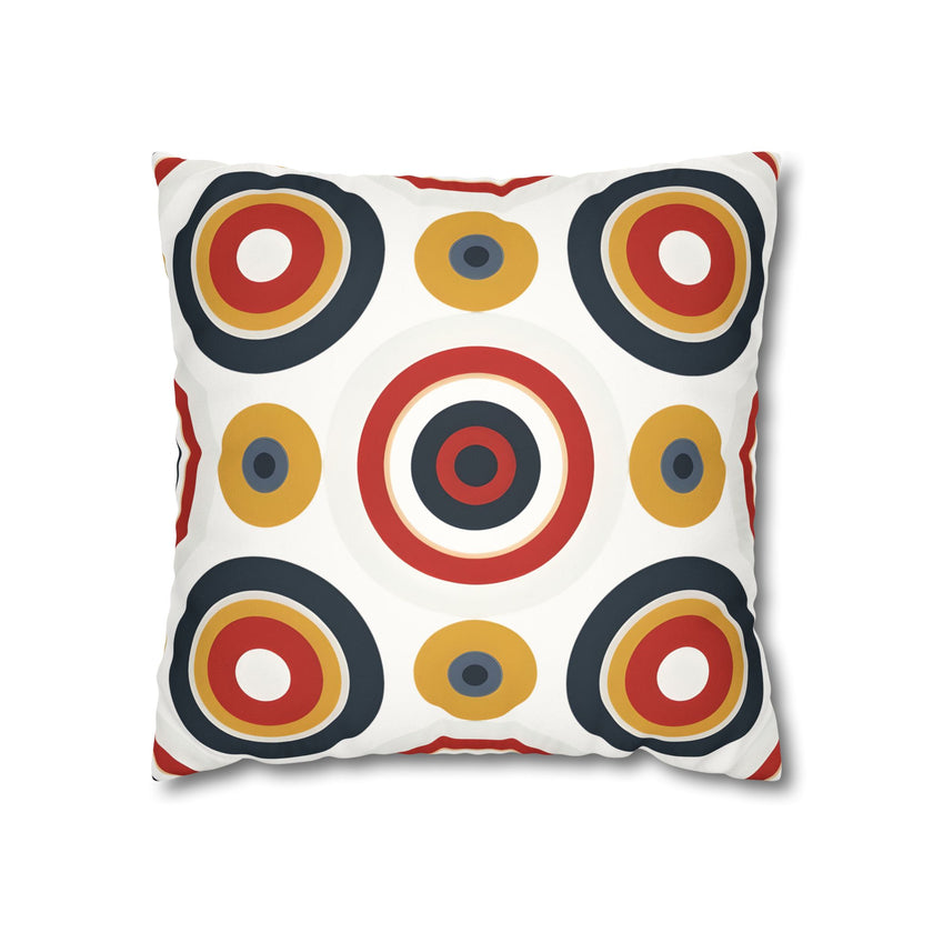 Colorful Faux Suede Square Pillowcase