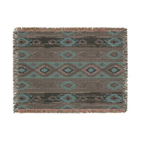Ikat Pattern Woven Blanket for Cozy Vibes | Home Decor Gift, Tribal Throw, Bohemian Blanket, Picnic Blanket, Stylish Warmth