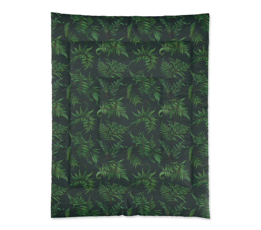 Tropical Leaf Comforter, Cozy Bedspread for Plant Lovers, Nature-Themed Bedding, Summer Decor, Greenery Home Accents, Gift Idea for New Home