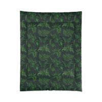 Tropical Leaf Comforter, Cozy Bedspread for Plant Lovers, Nature-Themed Bedding, Summer Decor, Greenery Home Accents, Gift Idea for New Home
