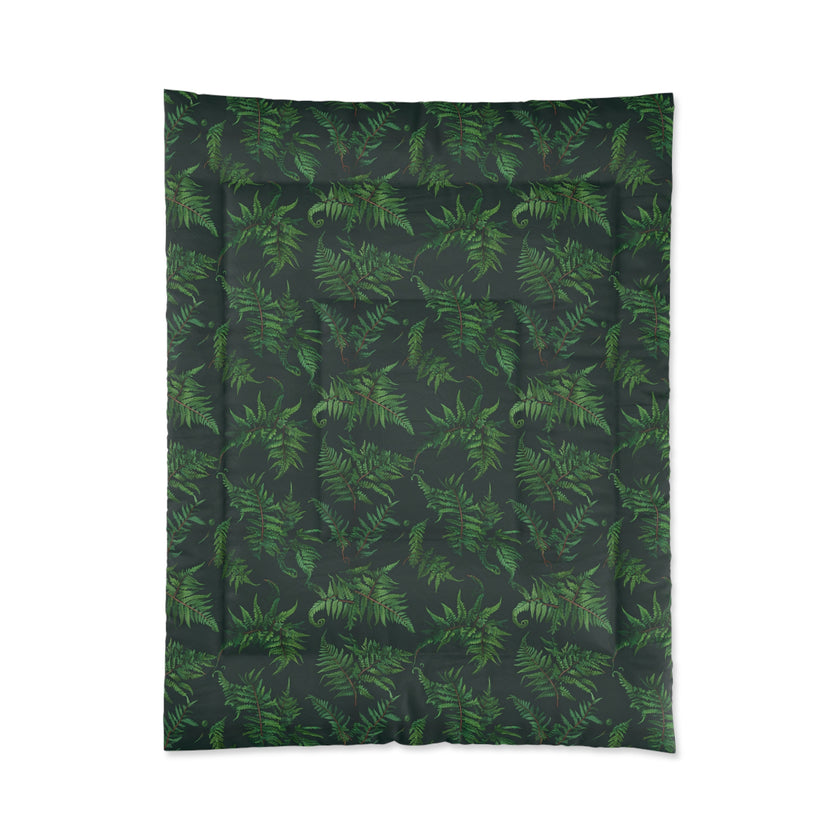 Tropical Leaf Comforter, Cozy Bedspread for Plant Lovers, Nature-Themed Bedding, Summer Decor, Greenery Home Accents, Gift Idea for New Home