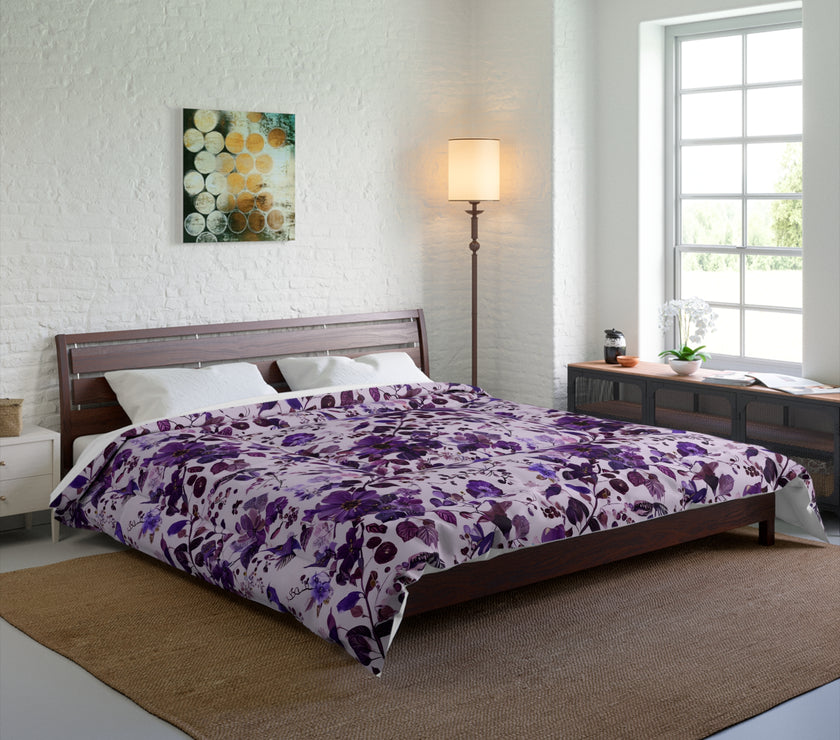 Floral Comforter, Cozy Bedding, Spring Decor, Bedroom Makeover, Gift for Her, Boho Home