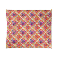 Vibrant Floral Comforter, Boho Bedspread for Cozy Spaces, Perfect for Spring Decor, Unique Bedding for All Seasons, Great Gift Idea
